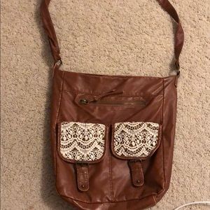 Like new faux leather bag